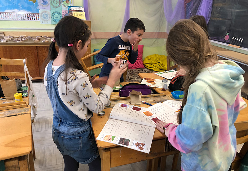 eau vive jardin en classe